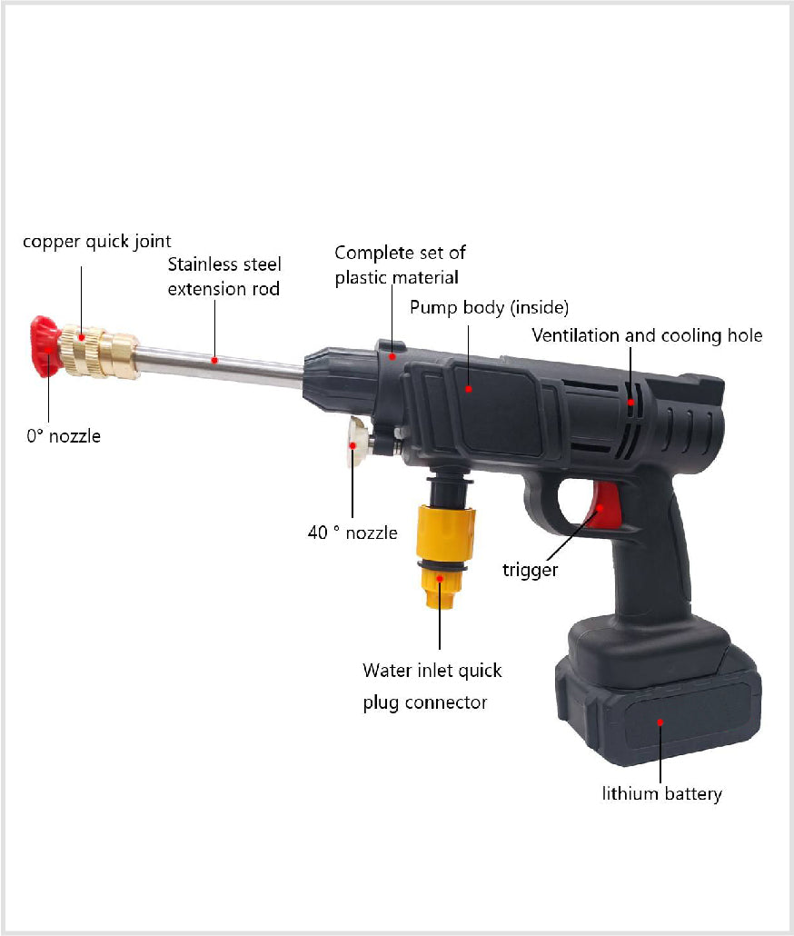 High Pressure Spray Water Gun Set